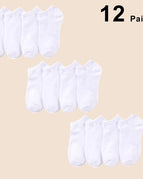 12 Pairs Wh / One Size