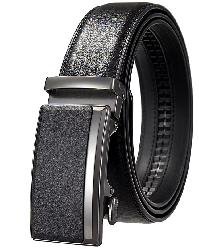 Men'S Leather Belts Fashion Automatic Buckle Cowskin Male Belt Luxury Designer Black Brown 3.5Cm plus Size 130 140 150 160 170Cm