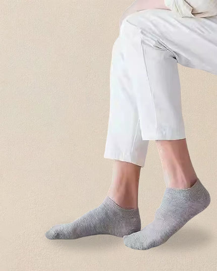10/20/40 Pairs Men'S Boat Socks Business Sport Sweat Absorption Mature Summer Autumn Solid Color Versatile Ankle Socks