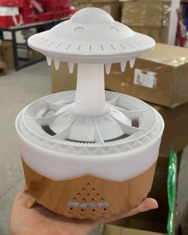New UFO Raindrop Humidifier Water Drop Air Humidifier USB Aromatherapy Essential Oils Aroma Air Diffuser Household Mist Maker Home Decor