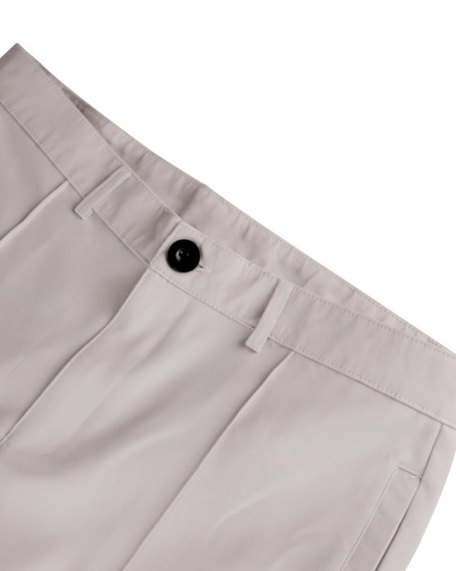 Men'S Double Fold Line Solid Color Casual Suit Pants