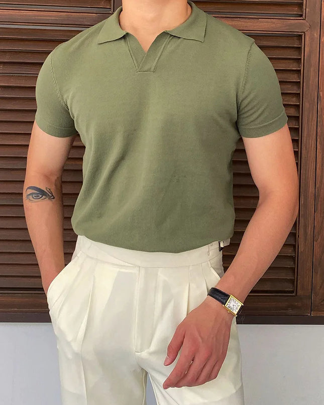 Summer Men Fashion Polo Shirts Short Sleeve Turn-Down Collar Patchwork Casual Polos Mens Clothing Male Tops Pullover Streetwear