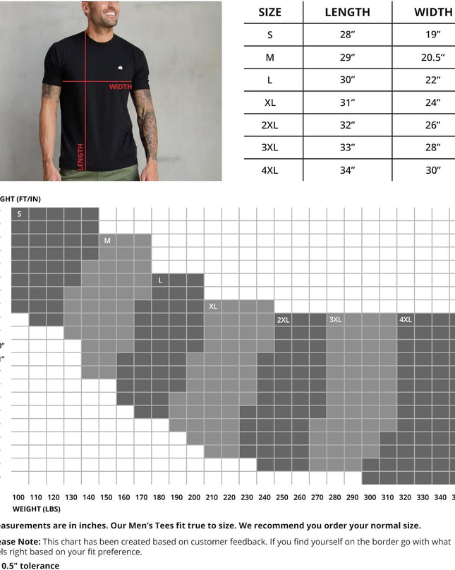Mens T Shirt with Logo - Short Sleeve Crew Neck Soft Fitted Tees S - 4XL Fresh Classic Basic Tshirts
