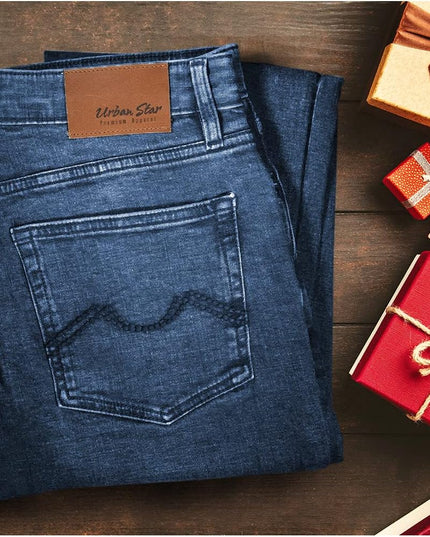 Mens Jeans Relaxed Fit – Straight Leg Stretch Jeans for Men – Ultimate Comfort Superflex Pants