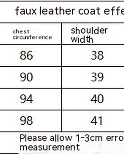 Autumn and Winter New Women'S Clothing Loose Fashion Casual Imitation Leather Coat