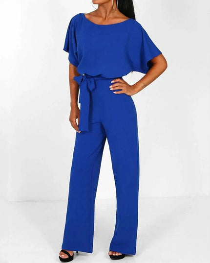 Elegant Overall Short Sleeve Jumpsuit