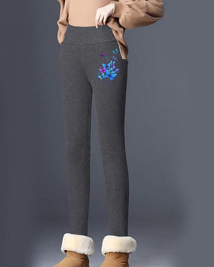 Winter Leggings for Women plus Size, Fleece Lined Leggings Women Thick High Waisted Winter Warm Leggings Gray