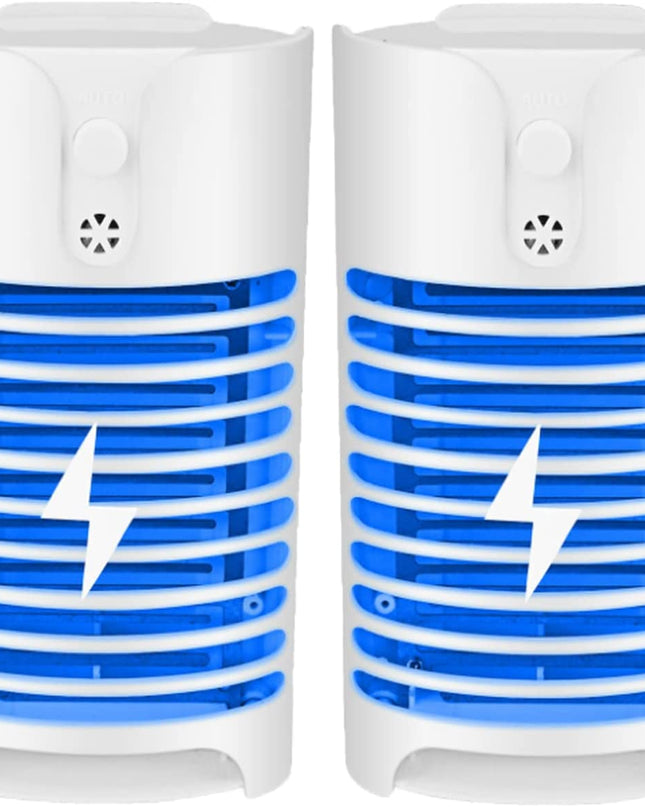 2 Pack Bug Zapper Mosquito Zapper, Elec-Tric Mosquito Fruit Fly Gnat Mosquito Kill-Er Lamp Eliminates Flying Pests Fly Insect Trap Indoor Plug in Night Light for Home