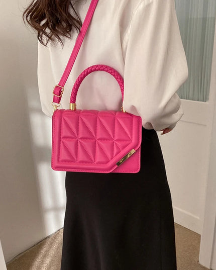 2024 New Fashion Shoulder Bag Plaid PU Leather Ladies Handbags Designer Crossbody Bags for Women