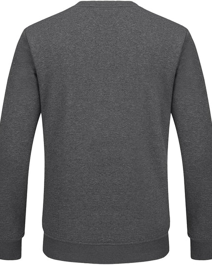 Men'S Fleece Sweatshirts Warm Sherpa Lined Heavy Thicken Underwear Winter Crewneck Pullover Tops Shirts