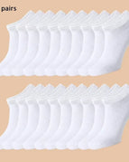 20 Pairs Wh / One Size