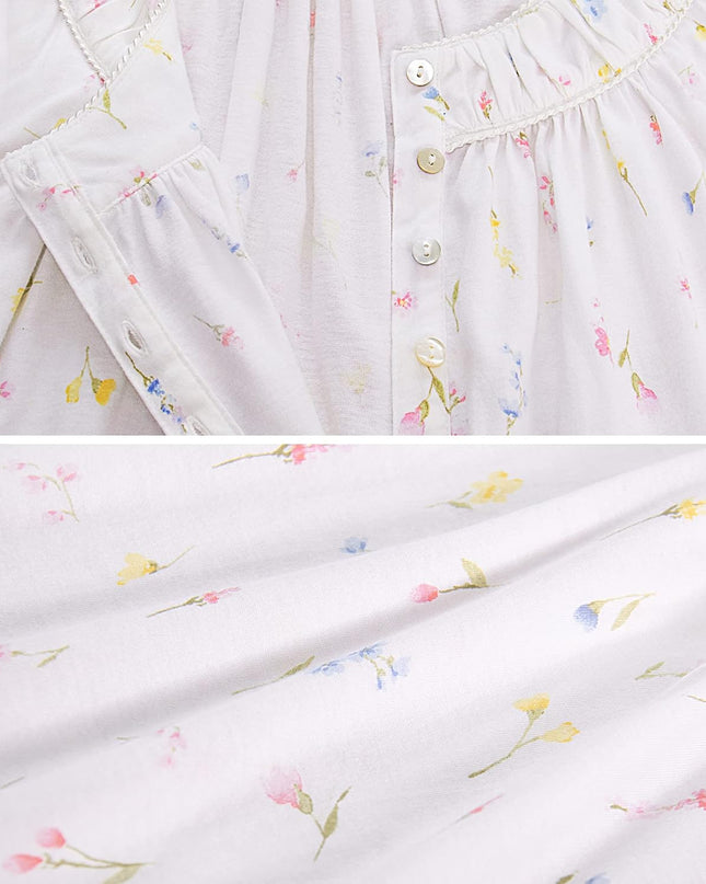 100% Cotton Nightgowns for Women Soft Ladies Gowns Sleepwear Long Sleeveless Nightgown