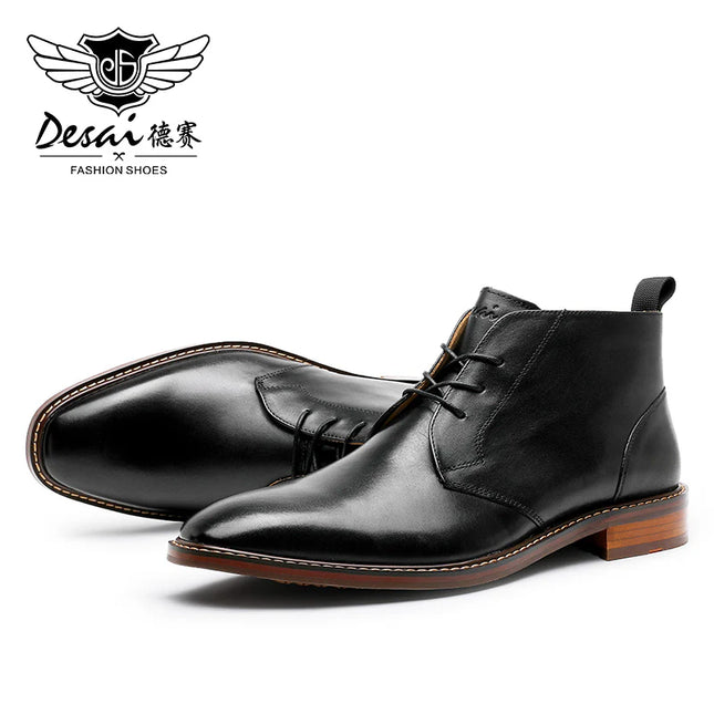 Desai Upgraded Men'S Brock Carved Business British Style Leather Men'S Boots OS6605H