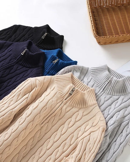 'S Italy Style Brand Cotton Sweater Men Trend Twist Thick Sweaters for Men Chandail Svetr Maglione Sweatshirt
