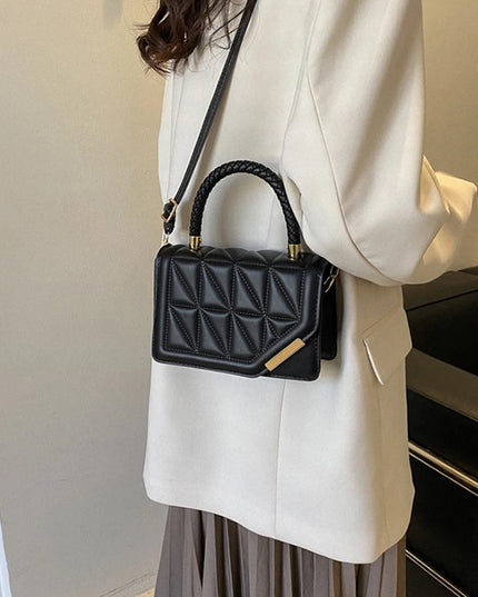 2024 New Fashion Shoulder Bag Plaid PU Leather Ladies Handbags Designer Crossbody Bags for Women