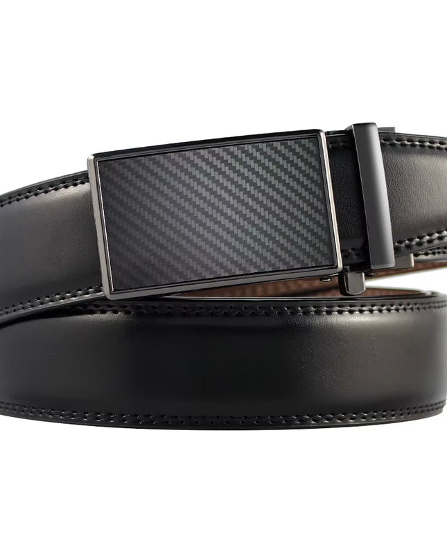 Mens Leather Belt Automatic Genuine Leather Belts Belt Male Leisure Fashion Ratchet Belts for Men Pants Waistband Ремень