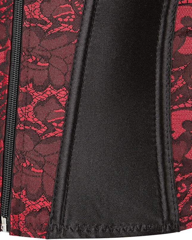 Women Sexy Boned Lace up Corsets and Strap Bustiers Top Overbust Shaper