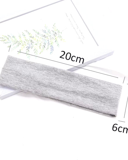 Elastic Cotton Hairband Fashion Headbands for Women Men Solid Running Fitness Yoga Hair Bands Stretch Makeup Hair Accessories