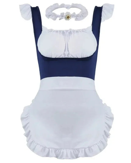Maid Dress Cosplay Costumes Women Sexy Lingerie Perspective Erotic Underwear Maid Classical Lace Outfit Porno Suit