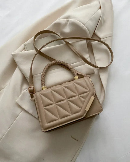2024 New Fashion Shoulder Bag Plaid PU Leather Ladies Handbags Designer Crossbody Bags for Women
