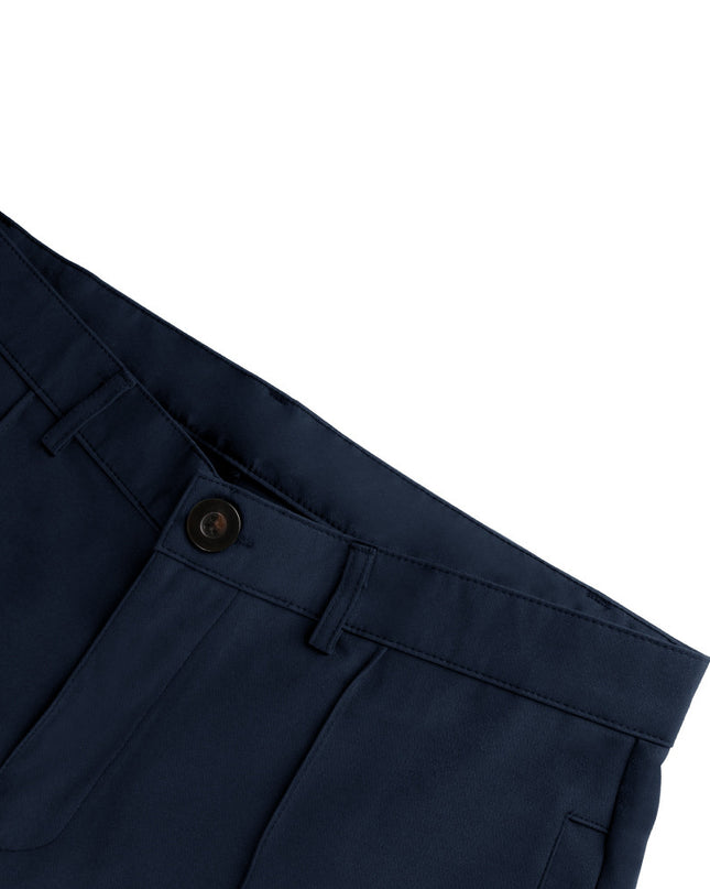 Men'S Double Fold Line Solid Color Casual Suit Pants