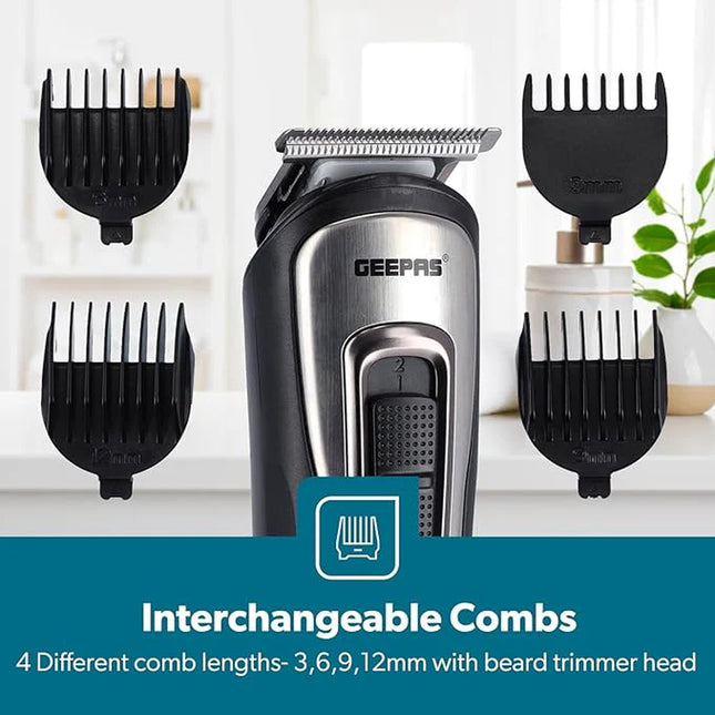 11-In-1 Men'S Grooming Kit, Beard Trimmer, Hair Clipper & Shaver Set