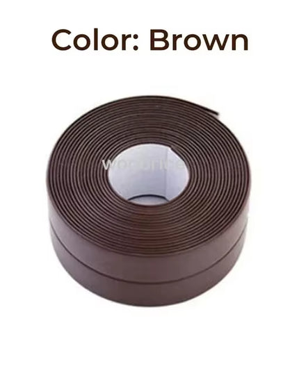 1 Roll PVC Sealing Strip Tape for Bathroom Bath Toilet Kitchen Caulk Tape Self Adhesive Waterproof Wall Sticker Mold Proof Tapes