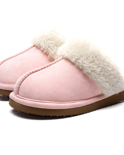 Fluffy Winter Slippers for Women Furry Fuzzy Home Shoes Faux Fur House Plush Slippers Indoor Warm Comfy Mute Flats Slide