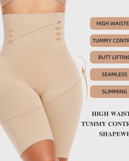 2 Packs Tummy Control Shapewear Shorts Faja Body Shaper for Women High-Waisted Thigh Slimming