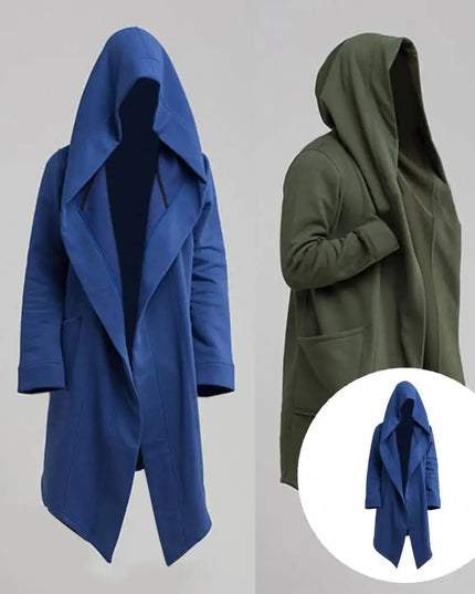 Fashion Hoodie Mens Leisure Cool Long Men Jacket Long Sleeve for Filming Men Jacket Costume Mantle Hoodies Jacket Cloak Coats