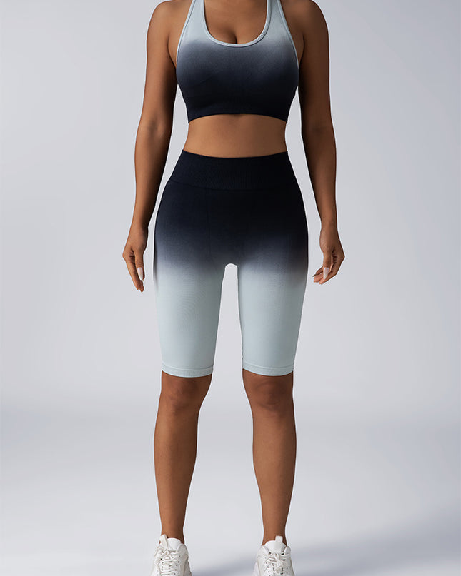Workout Sets for Women 2 Piece Seamless Crop Tank High Waist Shorts Yoga Outfits,Workout Outfits for Women 2 Piece Seamless Sport Bra High Waist Yoga Leggings Sets