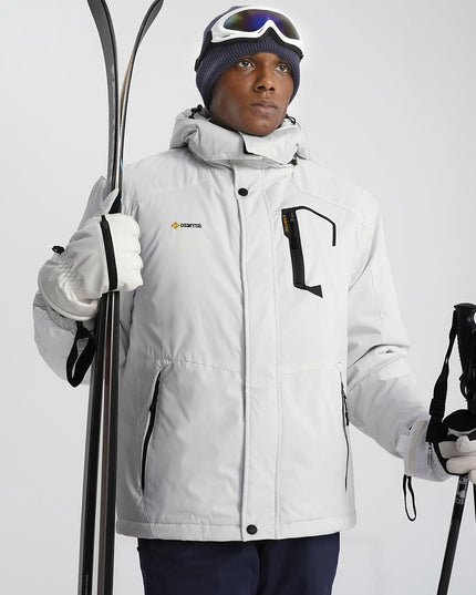 Men'S Mountain Waterproof Ski Snow Jacket Winter Windproof Rain Jacket