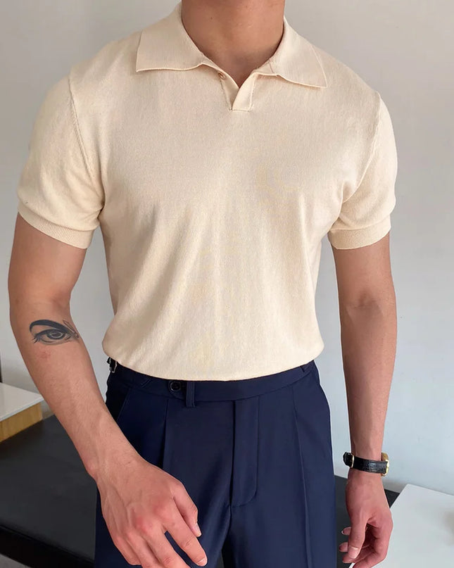 Summer Men Fashion Polo Shirts Short Sleeve Turn-Down Collar Patchwork Casual Polos Mens Clothing Male Tops Pullover Streetwear