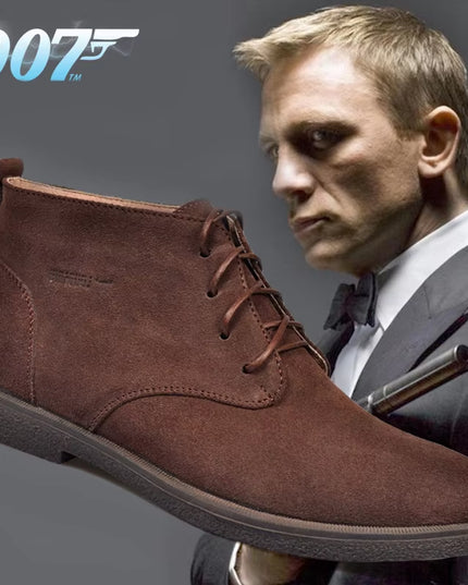 New Men Shoes Winter Boots Suede Leather Boots Men Snow Boots Waterproof Winter Shoes Leather Men Ankle Boots Fur Men Shoes