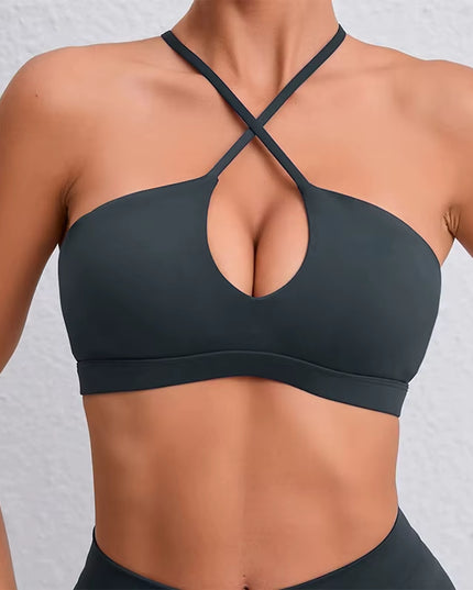 Hearuisav New Gym Top Women Training Yoga Clothes Stretch Women Sports Underwear Fitness Workout Cross Yoga Bra Sexy Sports Bra