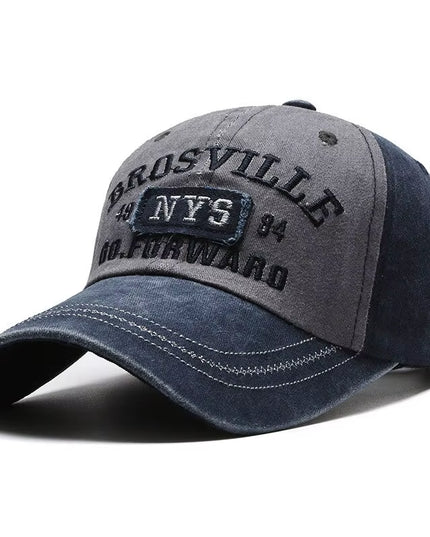 Four Seasons Men'S Baseball Cap Casual Wash Embroidered Cap Curved Brim Bowler Sun Hat Official Website