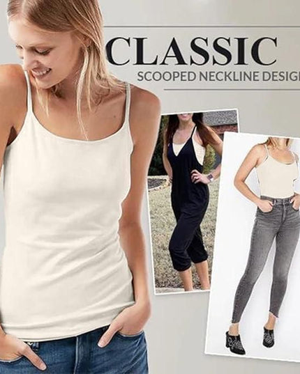 Women's Loose Cami with Built-in Tank Top (Pack of 2)