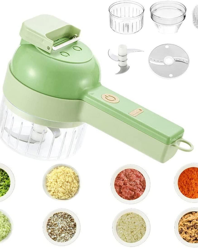 4 in 1 Portable Electric Vegetable Cutter Set