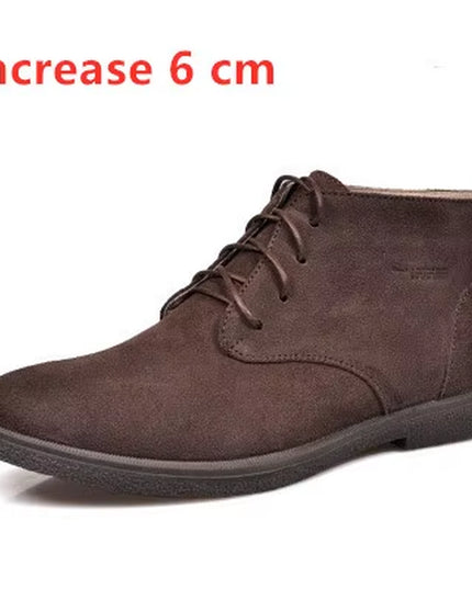 New Men Shoes Winter Boots Suede Leather Boots Men Snow Boots Waterproof Winter Shoes Leather Men Ankle Boots Fur Men Shoes