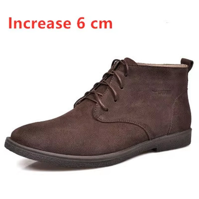 New Men Shoes Winter Boots Suede Leather Boots Men Snow Boots Waterproof Winter Shoes Leather Men Ankle Boots Fur Men Shoes