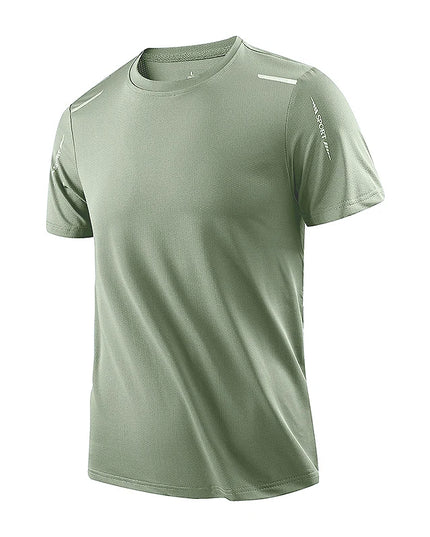 Men'S Running Quick Drying T-Shirts Breathable Hiking Fishing Tees Soft Elasticity Outdoor Sports Short Shirt Summer