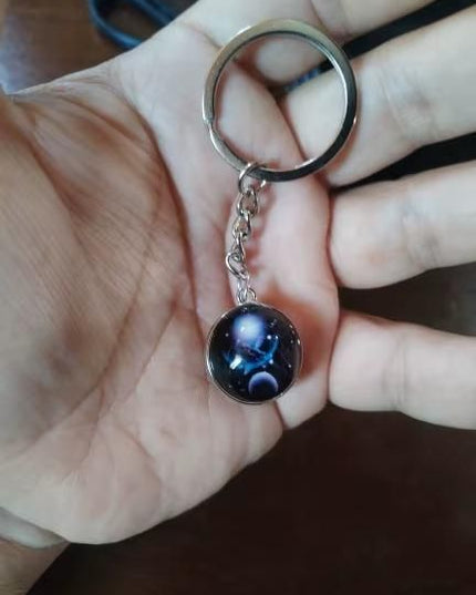 Zodiac Gemstone Keychain