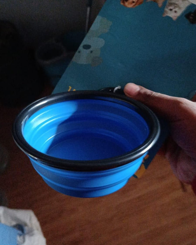 Foldable Silicone Pet Feed Bowl