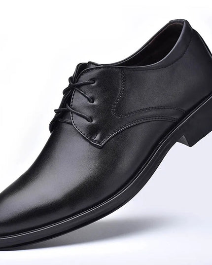 Men Dressing Shoes Formal for Men'S Casual Shoe Leather Social Wedding Designer Pointed Toe Black Office Winter Shoes Brand 2023