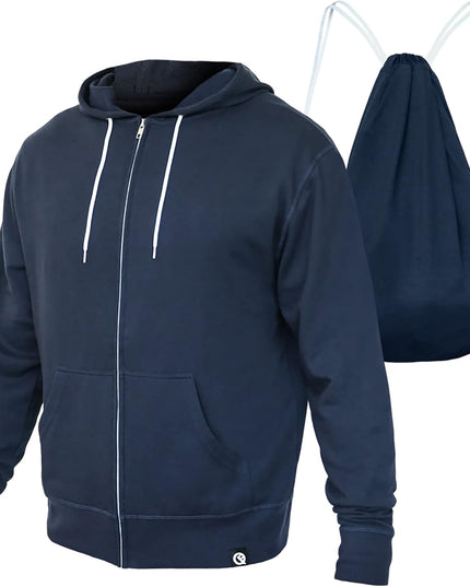 2-In-1 Reversible Backpack Hoodie (As Seen on SHARK TANK) Unisex Full-Zip Hero Hoodie Lite