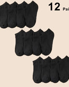 12 Pairs Bk / One Size
