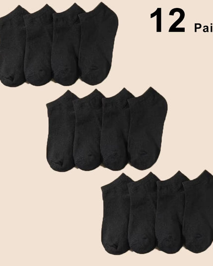 10/12/20/40 Pairs Men Boat Socks Business Sport Sweat Absorption Mature Summer Autumn Solid Color Soft Non Pilling Ankle Socks