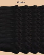 40 Pairs Black / One Size