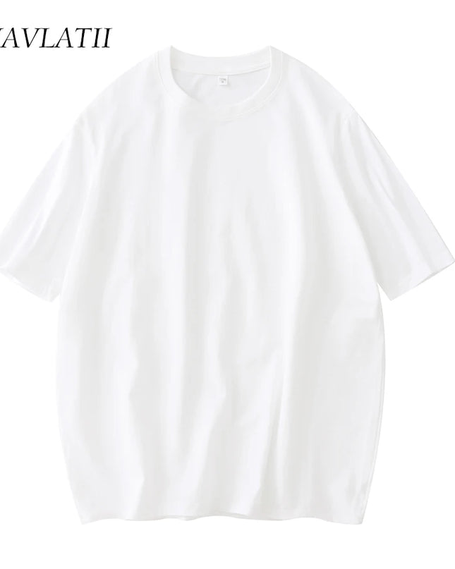 Women New Cotton T Shirts Female Soft White Black Tees Lady plus Size Basic Tops for Summer WT2102