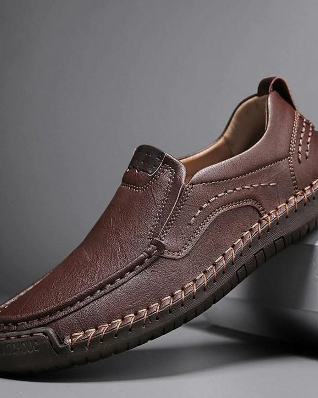 Men's Stitching Breathable Anti-skid Slip On Shoes